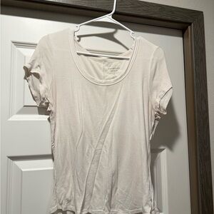 American Eagle Outfitters Women's White Short Sleeve Tee
